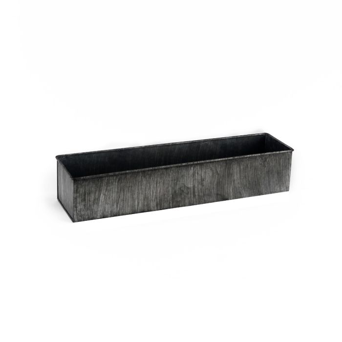 zinc rectangle galvanized metal planters