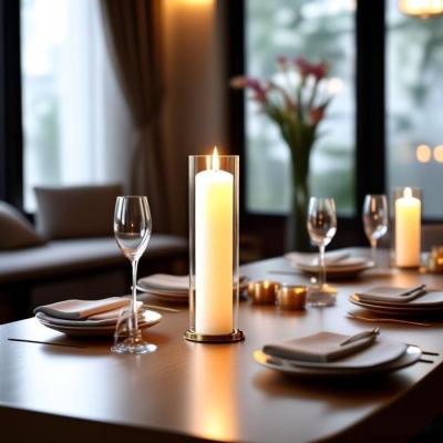 10 Hurricane Glass Tube Decor Ideas for Tables, Shelves, and Centerpieces