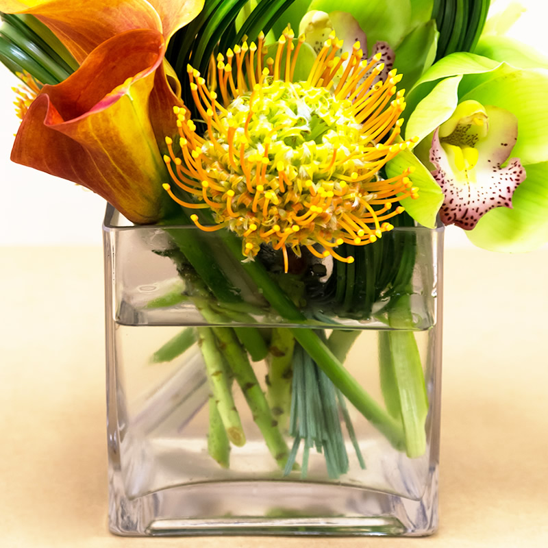 Transparent ARTIBETTER Flower Vase 1pc Decorative Glass Vase Flower Arrangement Container for Home