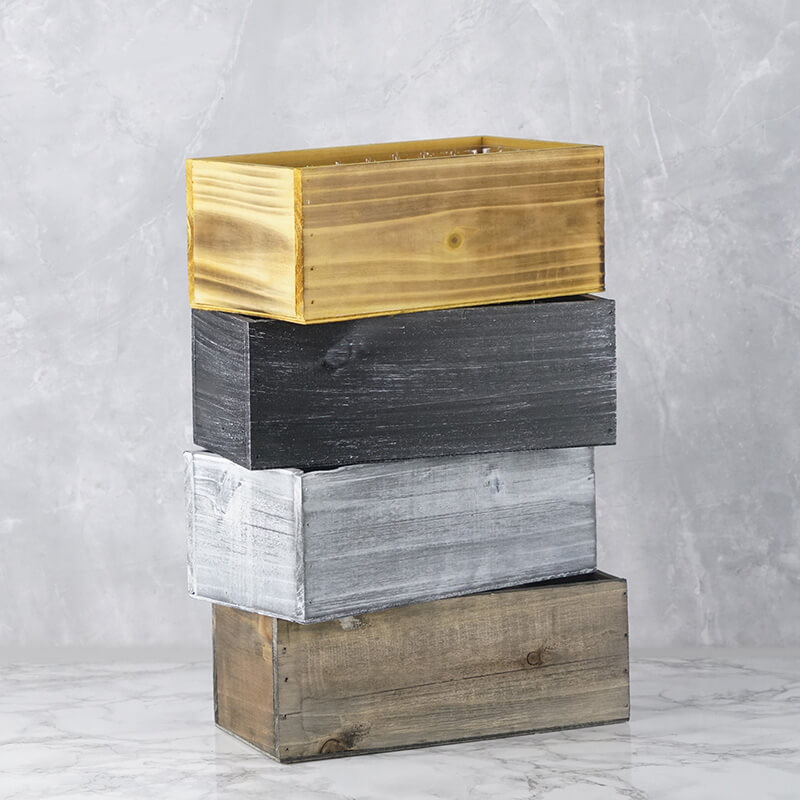 Wood Rectangle Planter Box