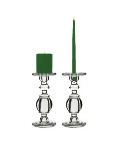 glass candle holder for pillar and taper candles