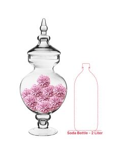 glass apothecary candy buffet jar canister valentines