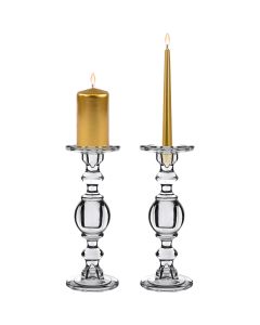 glass candle holder for pillar and taper candles