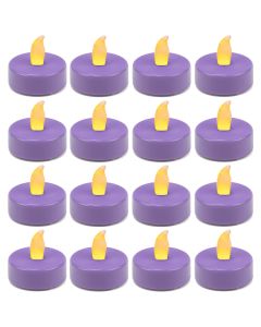 violet tealight candles