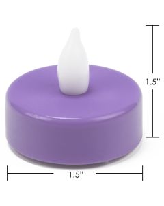 violet tealight candles