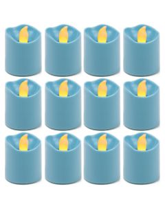 led blue votive candles