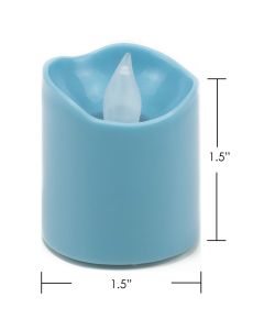 led blue votive candles