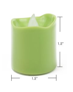 green led votive candles