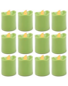 green led votive candles