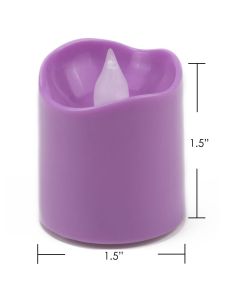 violet led votive candles