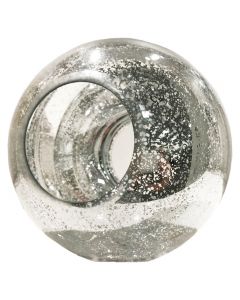 mercury silver glass orbs