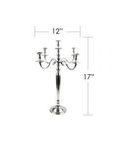 silver candelabra