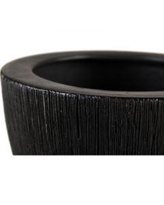 black ceramic bowl