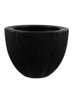 black ceramic bowl